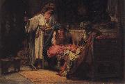 Frederick Arthur Bridgman A Challenging Moment. china oil painting reproduction